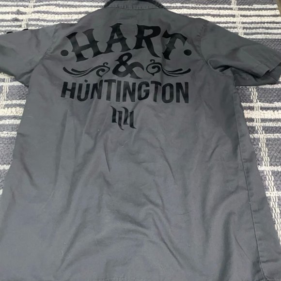 Mens small/S Hart and Huntington short sleeve button up shirt, men’s top - Picture 8 of 9